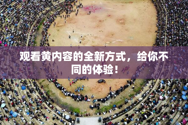 观看黄内容的全新方式，给你不同的体验！