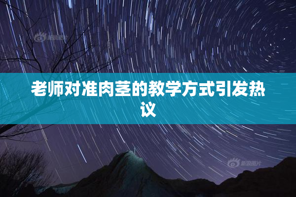 老师对准肉茎的教学方式引发热议