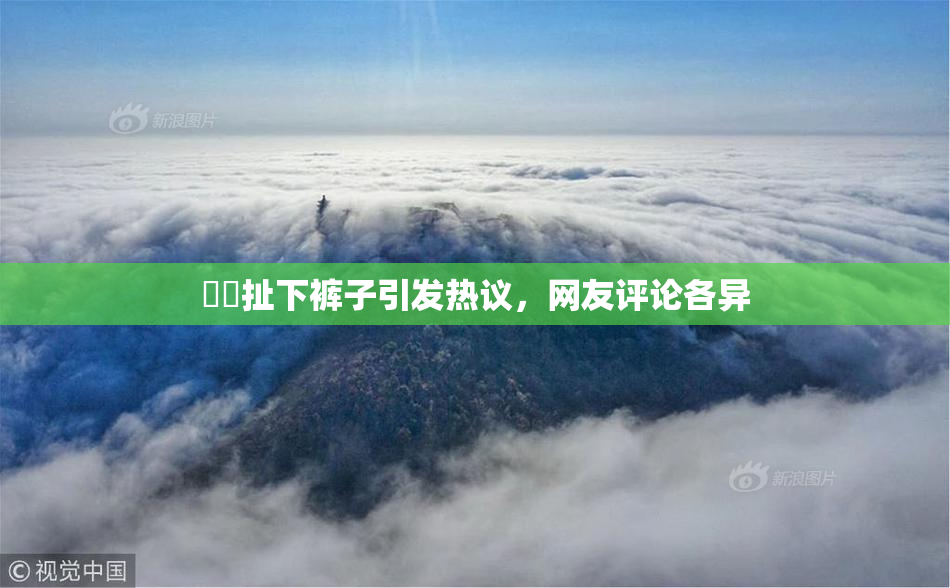 妺妺扯下裤子引发热议，网友评论各异