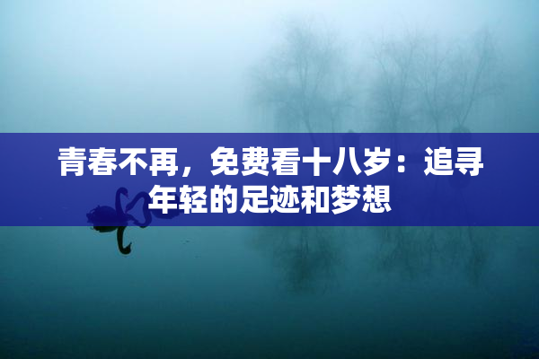青春不再，免费看十八岁：追寻年轻的足迹和梦想