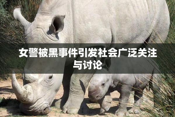 女警被黑事件引发社会广泛关注与讨论