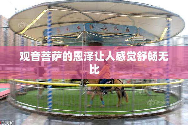 观音菩萨的恩泽让人感觉舒畅无比