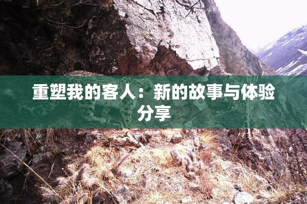 重塑我的客人：新的故事与体验分享