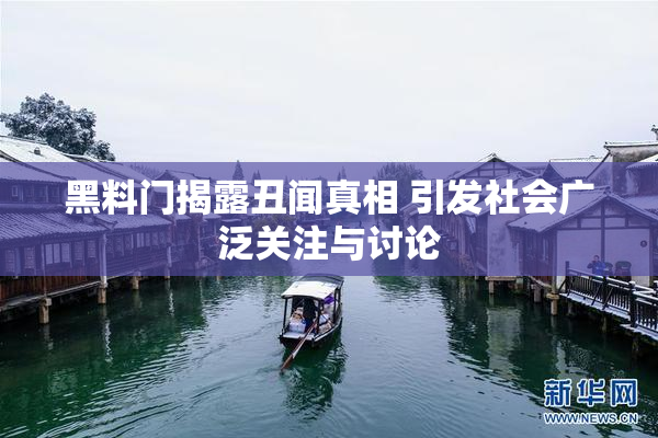 黑料门揭露丑闻真相 引发社会广泛关注与讨论