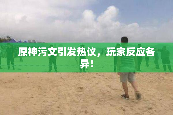 原神污文引发热议，玩家反应各异！
