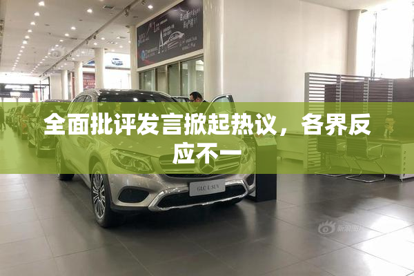全面批评发言掀起热议，各界反应不一