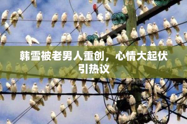 韩雪被老男人重创，心情大起伏引热议