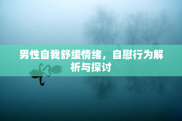 男性自我舒缓情绪，自慰行为解析与探讨