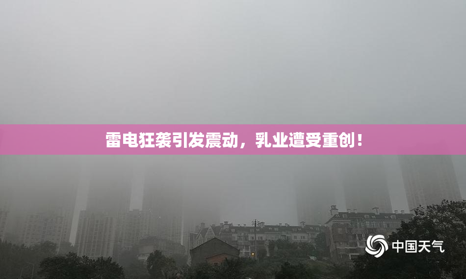 雷电狂袭引发震动，乳业遭受重创！