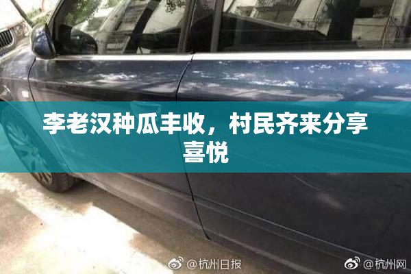 李老汉种瓜丰收，村民齐来分享喜悦