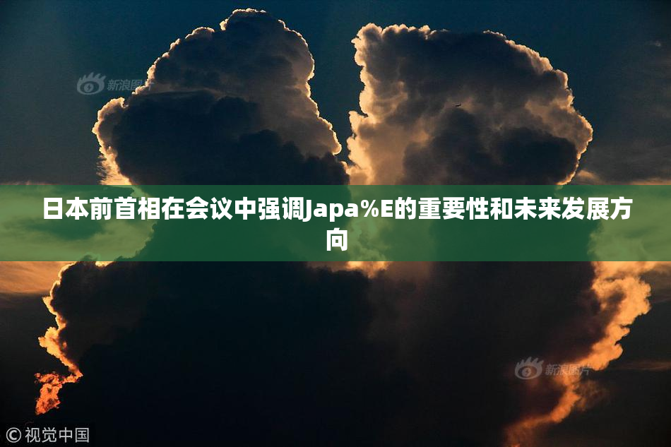 日本前首相在会议中强调Japa%E的重要性和未来发展方向