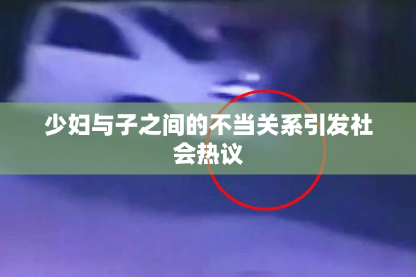 少妇与子之间的不当关系引发社会热议