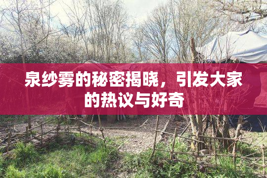 泉纱雾的秘密揭晓，引发大家的热议与好奇