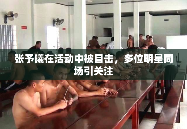 张予曦在活动中被目击，多位明星同场引关注
