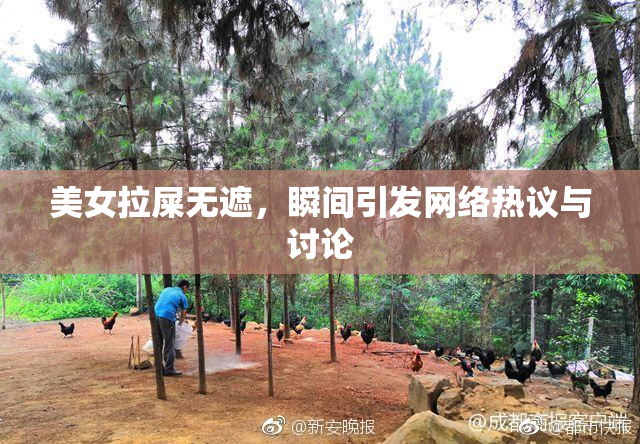 美女拉屎无遮，瞬间引发网络热议与讨论