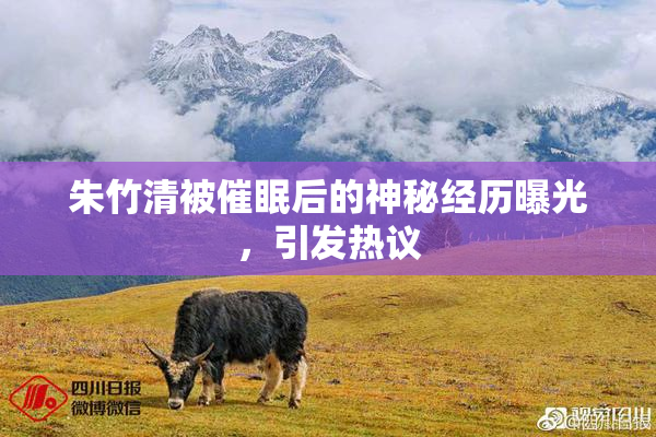 朱竹清被催眠后的神秘经历曝光，引发热议