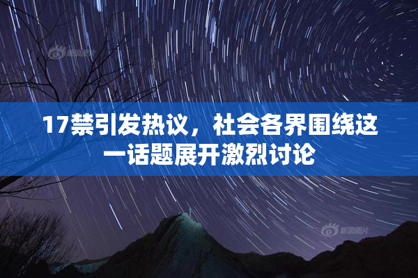 17禁引发热议，社会各界围绕这一话题展开激烈讨论