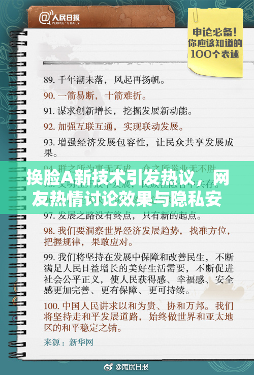 换脸A新技术引发热议，网友热情讨论效果与隐私安全问题