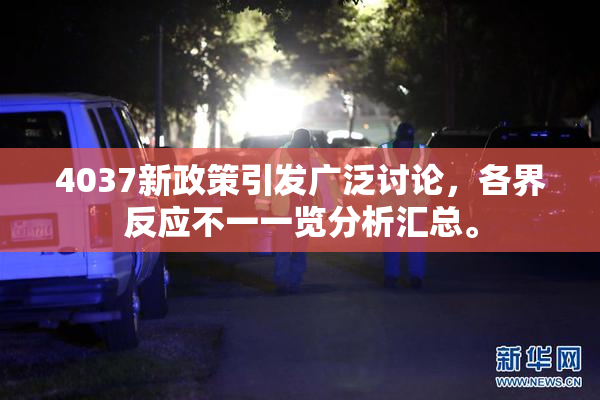 4037新政策引发广泛讨论，各界反应不一一览分析汇总。