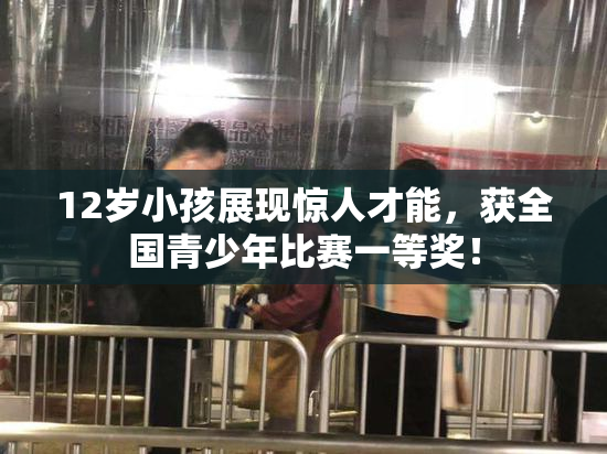 12岁小孩展现惊人才能，获全国青少年比赛一等奖！