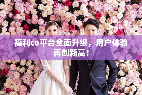 福利co平台全面升级，用户体验再创新高！
