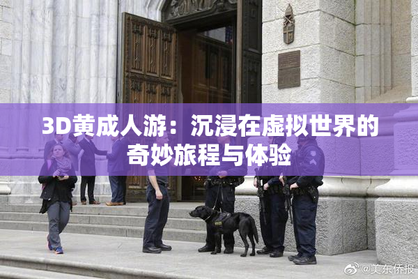 3D黄成人游：沉浸在虚拟世界的奇妙旅程与体验