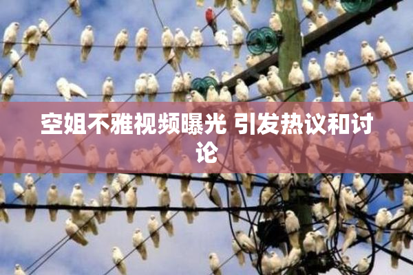 空姐不雅视频曝光 引发热议和讨论