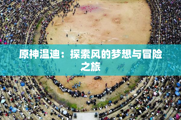 原神温迪：探索风的梦想与冒险之旅