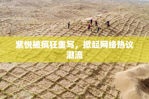 紫悦被疯狂重写，掀起网络热议潮流