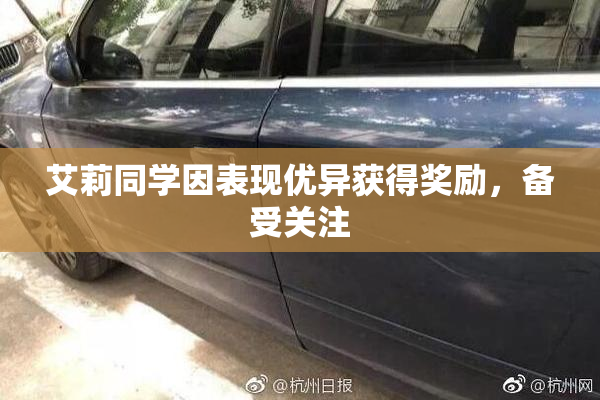 艾莉同学因表现优异获得奖励，备受关注