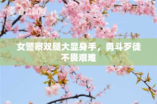 女警察双腿大显身手，勇斗歹徒不畏艰难