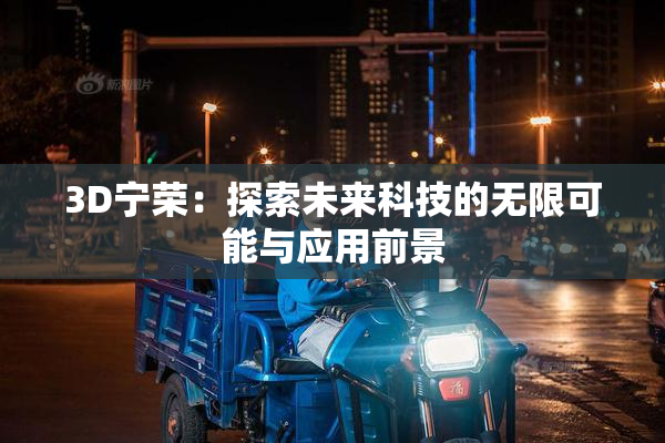 3D宁荣：探索未来科技的无限可能与应用前景