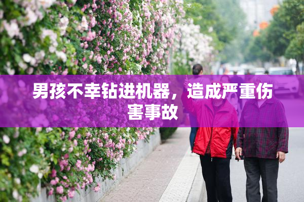 男孩不幸钻进机器，造成严重伤害事故