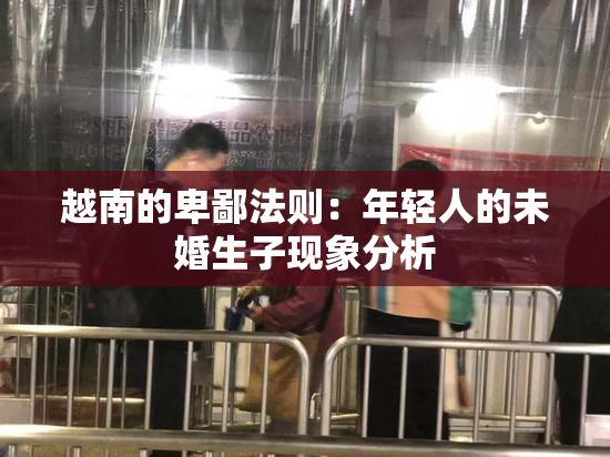 越南的卑鄙法则：年轻人的未婚生子现象分析