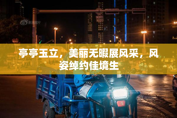 亭亭玉立，美丽无暇展风采，风姿绰约佳境生