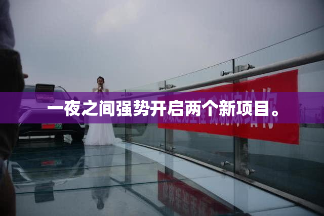 一夜之间强势开启两个新项目。