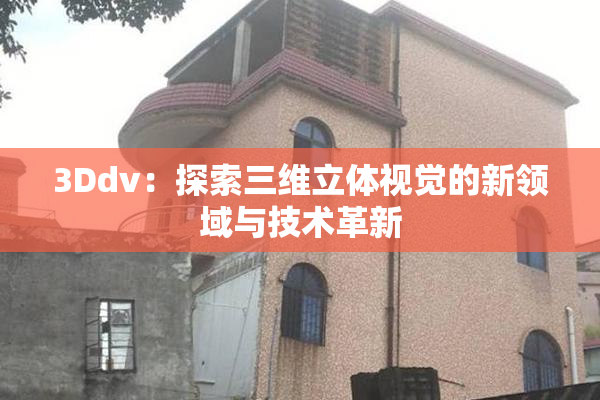 3Ddv：探索三维立体视觉的新领域与技术革新