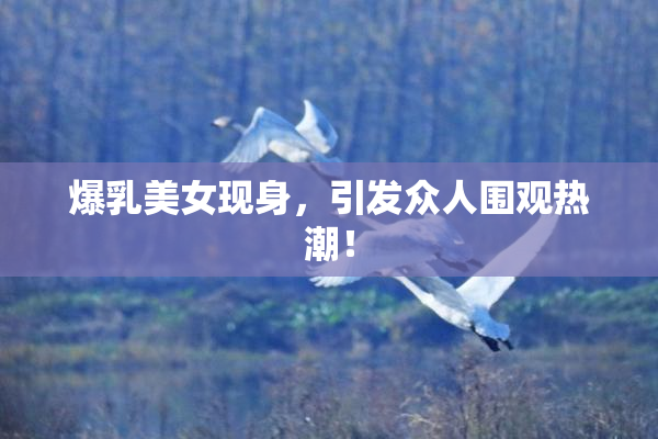 爆乳美女现身，引发众人围观热潮！