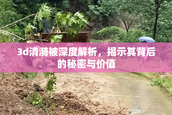 3d清漪被深度解析，揭示其背后的秘密与价值