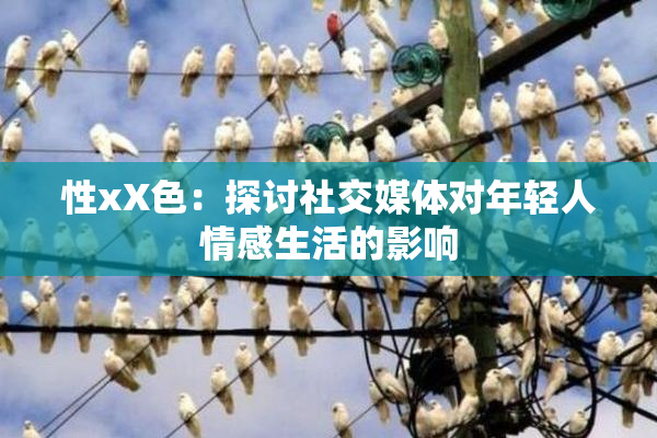性xX色：探讨社交媒体对年轻人情感生活的影响