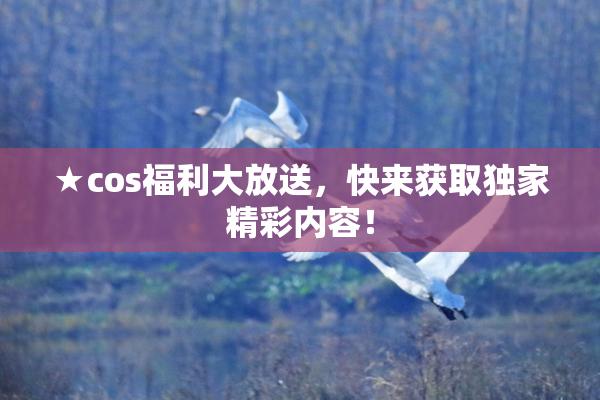★cos福利大放送，快来获取独家精彩内容！