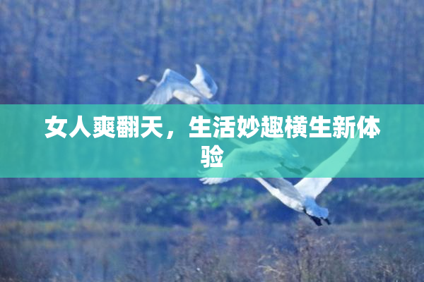 女人爽翻天，生活妙趣横生新体验