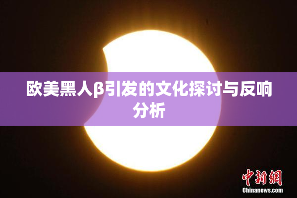 欧美黑人β引发的文化探讨与反响分析