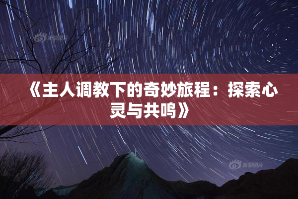 《主人调教下的奇妙旅程：探索心灵与共鸣》