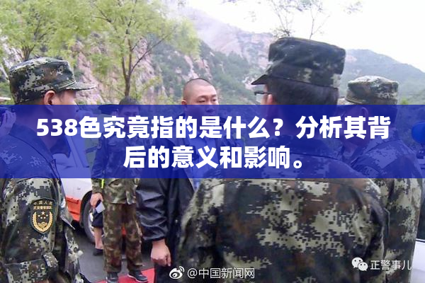 538色究竟指的是什么？分析其背后的意义和影响。