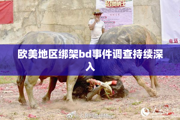 欧美地区绑架bd事件调查持续深入