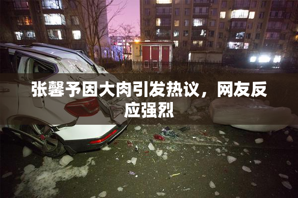 张馨予因大肉引发热议，网友反应强烈