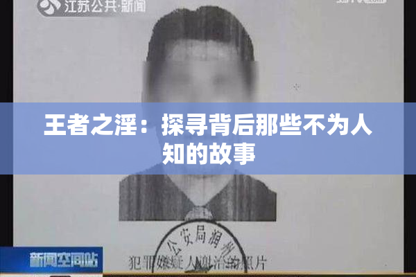 王者之淫：探寻背后那些不为人知的故事