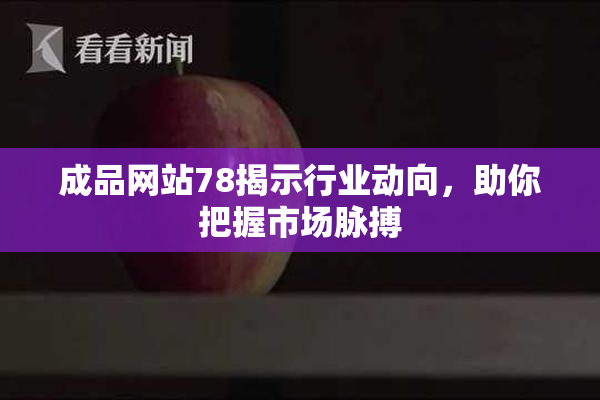 成品网站78揭示行业动向，助你把握市场脉搏