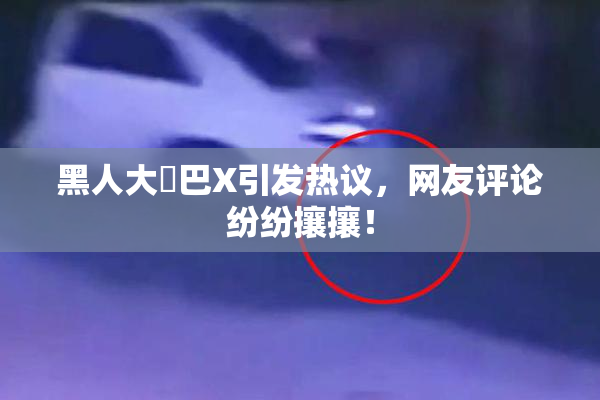 黑人大鷄巴X引发热议，网友评论纷纷攘攘！